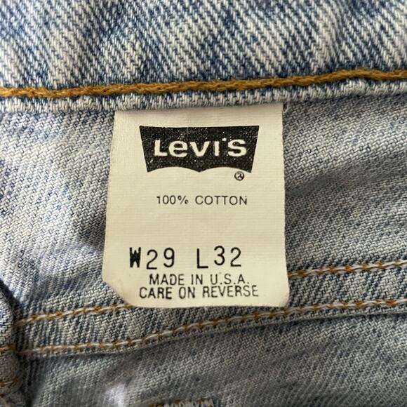 Levis 550 Jeans Mens 28x31 (tag 29x32) Made In USA Vtg 90s Relaxed Fit Straight - Picture 8 of 10